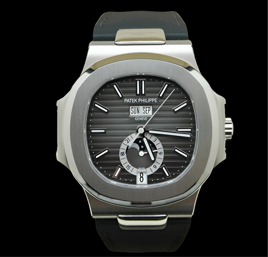 Patek Philippe Nautilus Annual Calendar Moon Phase 5726A Black Dial