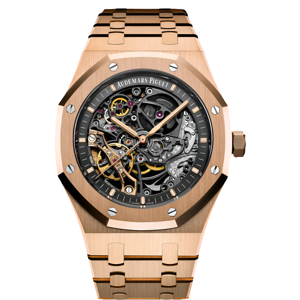 Audamers Piquet Royal Oak Rose Gold Skeleton self-winding