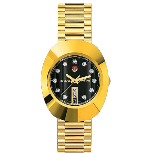 Luxury Golden Rado DiaStar Automatic 35 mm Watch
